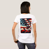 T-shirt Drapeau USA (Dos entier)