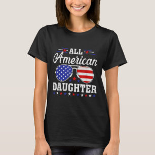 T-shirt Drapeau Usa 4 juillet Correspondante Famille Tout