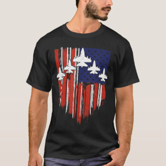 T-shirt Drapeau Usa 4 Juillet Patriote Une Nation Sous Die