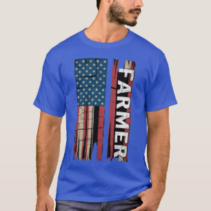 T-shirt Drapeau USA Agriculteur , Agriculteurs Américains