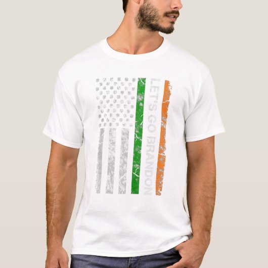 T-shirt Drapeau USA de la Saint-Patrick Irlandais (Devant)