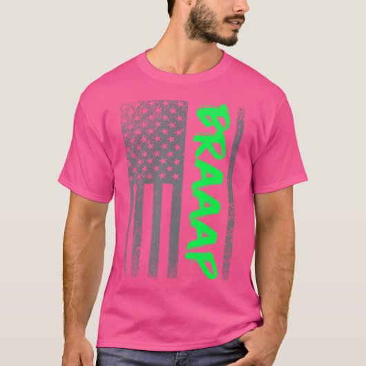 T-shirt Drapeau Usa Dirt Vélo Jet Ski Atv (Devant)