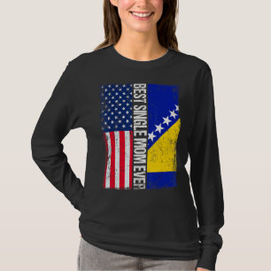 T-shirt Drapeau Usa & Drapeau Bosnie-Herzégovine Meilleur