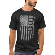 Drapeau USA en détresse design Baker