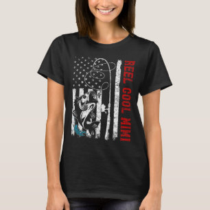 T-shirt Drapeau Usa Mimi pêche pêcheur pêcheur à la pêche
