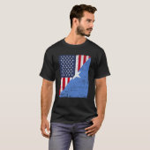 T-shirt Drapeau USA moitié Drapeau Somalie moitié Américai (Devant entier)