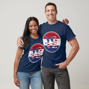 T-shirt Drapeau USA V O T E 2024