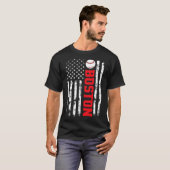 T-shirt Drapeau Usa Vente Boston (Devant entier)