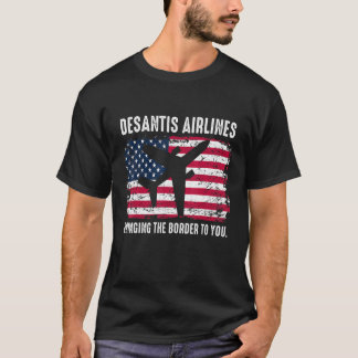 T-shirt Drapeau USA vintage - DeSantis Airlines