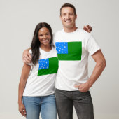 T-shirt Drapeau vert de garçons de montagne (Unisexe)