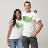 T-shirt Drapeau vert des Etats-Unis (Unisexe)