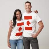 T-shirt Drapeau vertical du Canada (Unisexe)