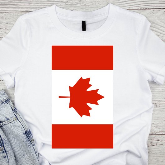 T-shirt Drapeau vertical du Canada