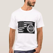 T-shirt Drapeau vétéran des États-Unis DD-214 © FB @ # (Devant)