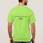 T-shirt Drapeau Vincy, Drapeau de Saint-Vincent-et-les Gre (Dos)