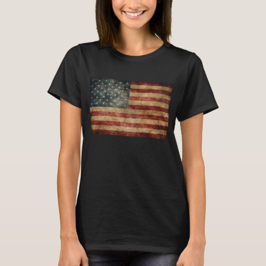T-shirt Drapeau vintage (Devant)