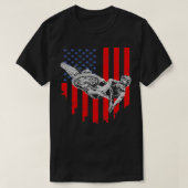 T-shirt Drapeau vintage  (Design devant)