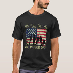 T-shirt Drapeau vintage 1776 Drapeau Américain Nous Le Peu