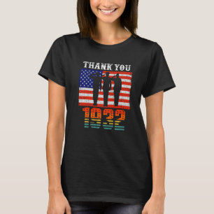 T-shirt Drapeau vintage 1932 90 ans 90e oiseau américain