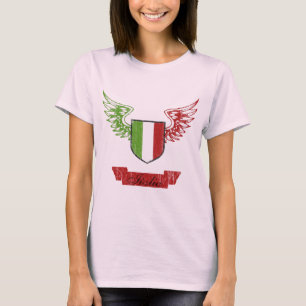 T-shirt Drapeau vintage ailé Italia