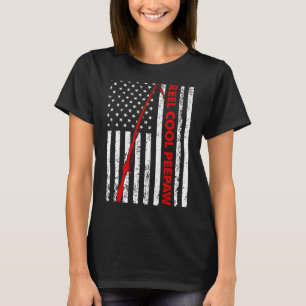 T-shirt Drapeau Vintage Américain Cool Peepaw Père