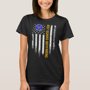 T-shirt Drapeau vintage américain Fière Garde côtière vété