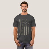 T-shirt Drapeau vintage américain fierté basque (Devant entier)