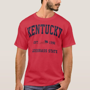 T-shirt Drapeau Vintage américain Kentucky USA Sports Desi