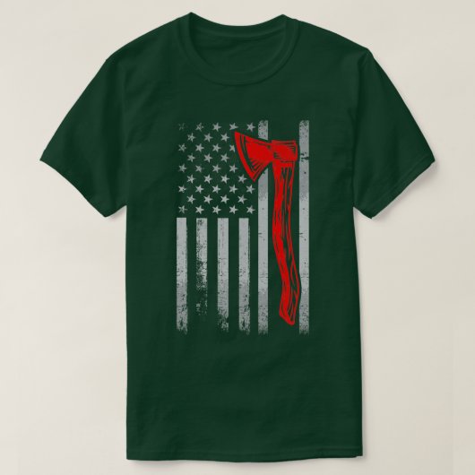 T-shirt Drapeau vintage américain lancer 1 (Design devant)