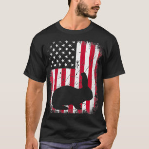 T-shirt Drapeau Vintage américain pour femmes 4ème De J