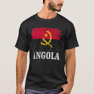T-shirt Drapeau Vintage Angola pour Angolais