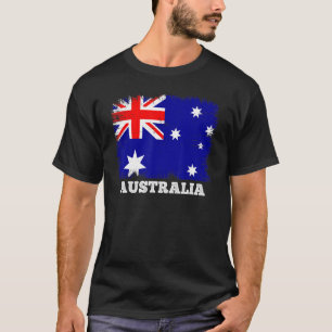 T-shirt Drapeau vintage Australie Pays Drapeau rétro Austr