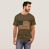 T-shirt Drapeau Vintage Betsy Ross (Devant entier)
