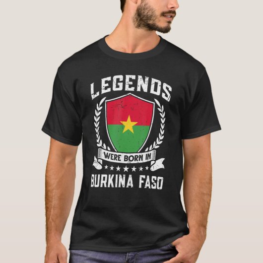 T-shirt Drapeau vintage Burkina Faso (Devant)