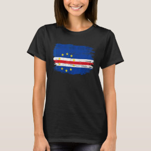 T-shirt Drapeau vintage Cabo Verde pour Cap-verdien  