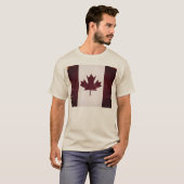 T-shirt Drapeau vintage Canada (Devant entier)