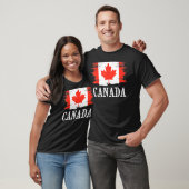 T-shirt Drapeau vintage Canada J'aime Canada (Unisexe)