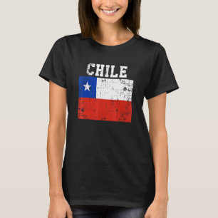T-shirt Drapeau Vintage Chili rétrograde Racines chilienne