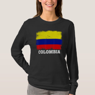 T-shirt Drapeau vintage Colombie Pays Drapeau rétro Colomb