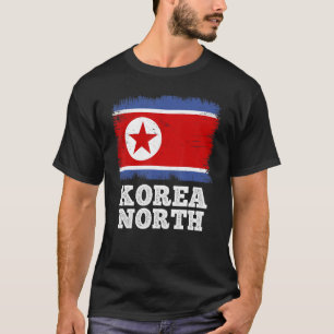 T-shirt Drapeau vintage Corée Nord Pays Drapeau rétro Nord