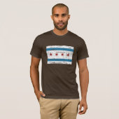 T-shirt Drapeau vintage de CHICAGO (Devant entier)