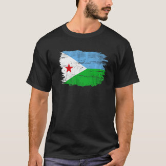 T-shirt Drapeau Vintage de Djibouti