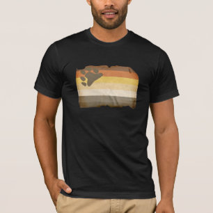 T-shirt Drapeau vintage de fierté d'ours