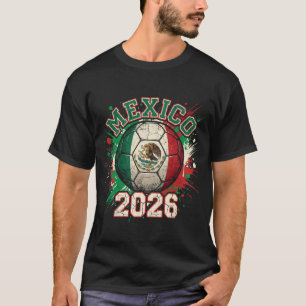 T-shirt Drapeau vintage de football Mexique 2026 Aigle Tac