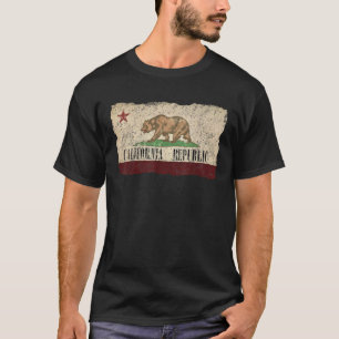 T-shirt Drapeau Vintage de la République de Californie Che