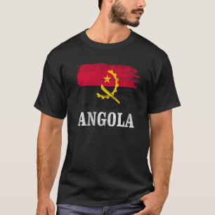 T-shirt drapeau vintage de l'Angola pour l'Angola