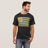 T-shirt Drapeau vintage de l'Uruguay (Devant entier)