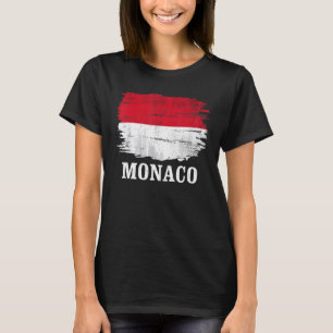 T-shirt Drapeau vintage de Monaco