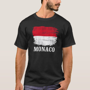 T-shirt Drapeau vintage de Monaco