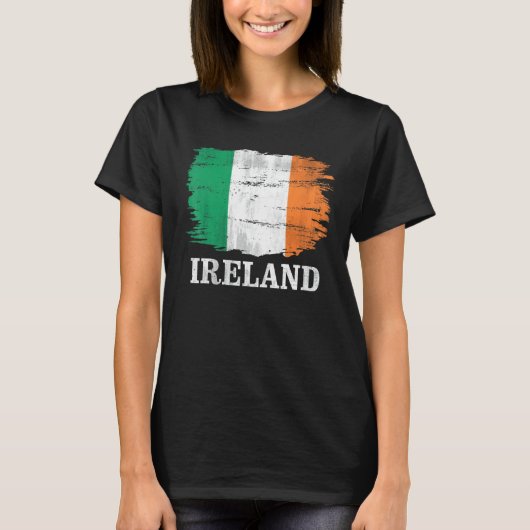 T-shirt Drapeau Vintage d'Irlande (Devant)